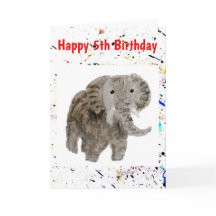 Dierlijke Olifant Art Age Verjaardag