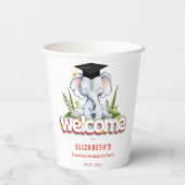 Dierlijke olifant Kinder afstudeerfeest Papieren Bekers (Achterkant)