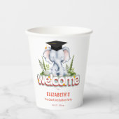 Dierlijke olifant Kinder afstudeerfeest Papieren Bekers (Voorkant)