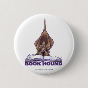 Dierlijke parade Boek Hond Ronde Button 5,7 Cm