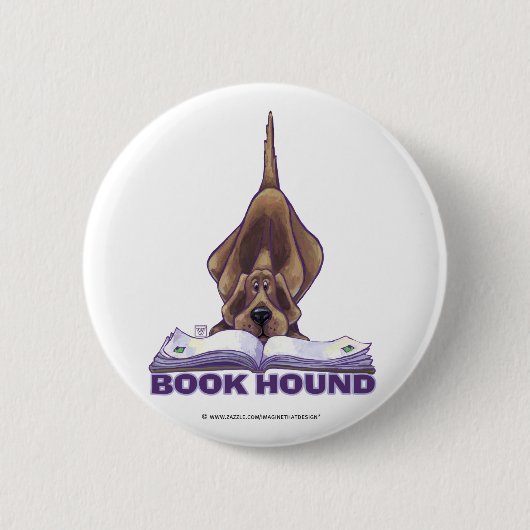 Dierlijke parade Boek Hond Ronde Button 5,7 Cm (Voorkant)