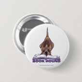 Dierlijke parade Boek Hond Ronde Button 5,7 Cm (Voorkant /achterkant)