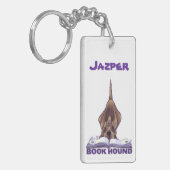 Dierlijke parade Boek Hond Sleutelhanger (Voorkant Links)