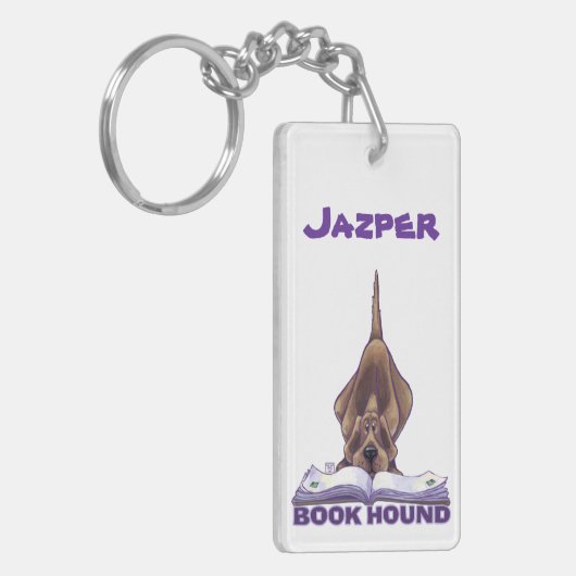 Dierlijke parade Boek Hond Sleutelhanger (Voorkant Links)