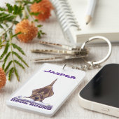 Dierlijke parade Boek Hond Sleutelhanger (Voorkant Rechts)