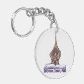 Dierlijke parade Boek Hond Sleutelhanger (Voorkant Links)