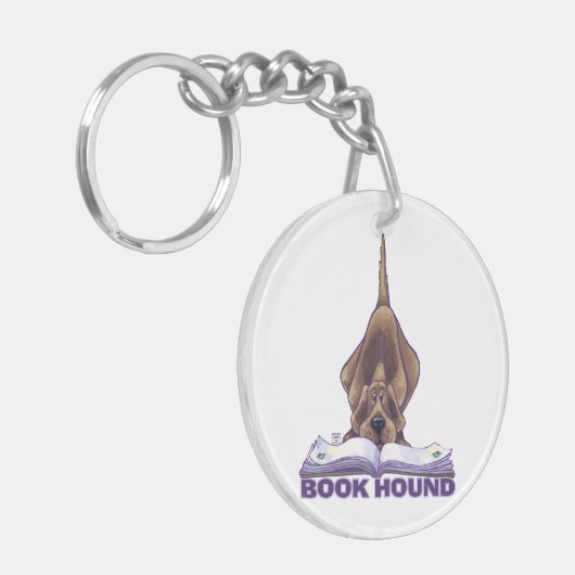Dierlijke parade Boek Hond Sleutelhanger (Voorkant Links)