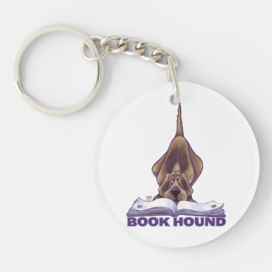 Dierlijke parade Boek Hond Sleutelhanger (Voorkant)