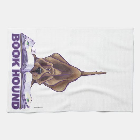 Dierlijke parade Boek Hond Theedoek (Horizontaal)