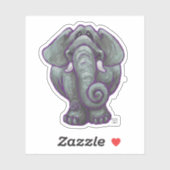 Dierlijke parade Gedekte olifant Sticker (Vel)