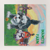 Dierlijke parade jeep Dog Barnyard Puzzle Time Legpuzzel (Horizontaal)