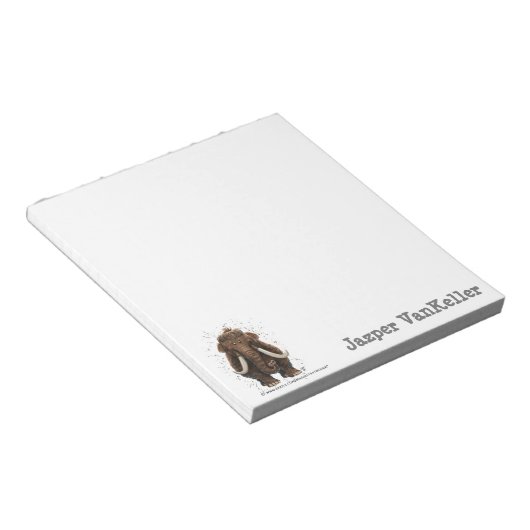 Dierlijke parade Mastodon Notitieblok (Schuin)