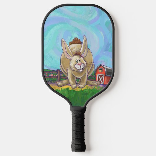 Dierlijke parade Rabbit Pickleball Paddle (Voorkant)