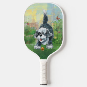 Dierlijke parade shaggy Sheep Dog Pickleball Paddl Paddle