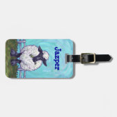 Dierlijke paradeschapen bagagelabel (Voorkant horizontaal)