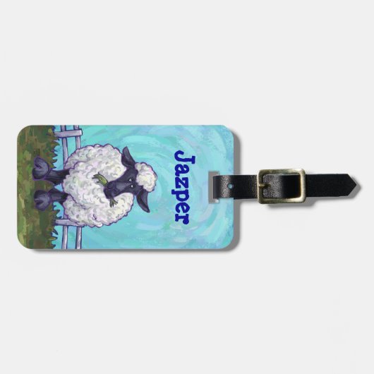 Dierlijke paradeschapen bagagelabel (Voorkant horizontaal)