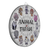 Dierlijke paradijsgroepen dartbord (Voorkant Links)