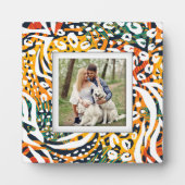 Dierlijke patroonframeless familie Foto Easel Teru Fotoplaat (Voorkant)