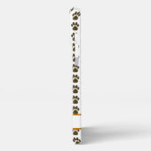 Dierlijke Paw Silhouet Thanksgiving Custom Wit iPhone Hoesje (Linkerkant)