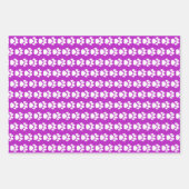 Dierlijke Paws Verpakking Papier Paarse Roze Set v Inpakpapier Vel (Voorkant 2)