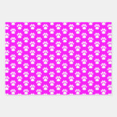 Dierlijke Paws Verpakkingsdocument Vlakke Bladreek Inpakpapier Vel (Voorkant 3)