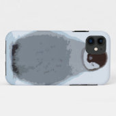 Dierlijke Penguin iphone 5 cover (Achterkant (horizontaal))