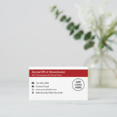 Dierlijke Pet Emergency Medische Visitekaartjes (Staand voorkant)