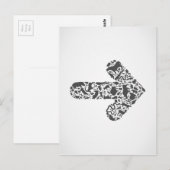 Dierlijke pijl briefkaart (Voorkant / Achterkant)