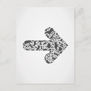 Dierlijke pijl briefkaart