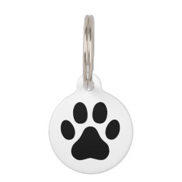 Dierlijke pootafdrukken met 4 tenen aan beide zijd huisdierpenning