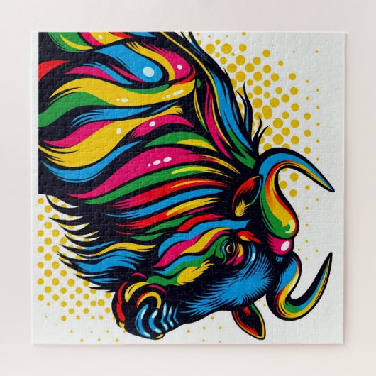 Dierlijke Pop Art 600 Stuk Puzzel (Horizontaal)