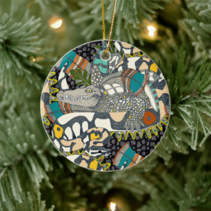 dierlijke pop keramisch ornament