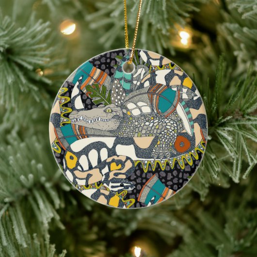 dierlijke pop keramisch ornament (Boom)