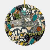 dierlijke pop keramisch ornament (Achterkant)