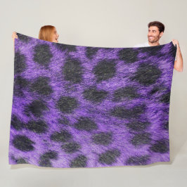 Dierlijke print fleece deken