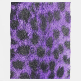 Dierlijke print fleece deken