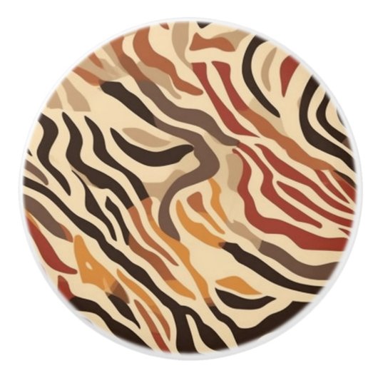 Dierlijke Print Keramische Kabinetknop Keramische Knop (Voorkant)