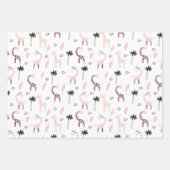 Dierlijke printgiraf leopard huidprintpatroon inpakpapier vel (Voorkant)