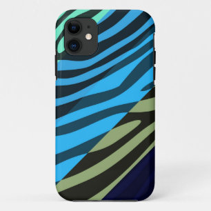 Dierlijke printhut Zebra Retro kleurig patroon 6 Case-Mate iPhone Case