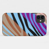 Dierlijke printhut Zebra Retro kleurig patroon 7 Case-Mate iPhone Case (Achterkant (horizontaal))