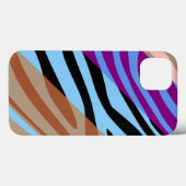 Dierlijke printhut Zebra Retro kleurig patroon 7 Case-Mate iPhone Case (Achterkant (horizontaal))