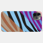Dierlijke printhut Zebra Retro kleurig patroon 7 Case-Mate iPhone Case (Achterkant (horizontaal))