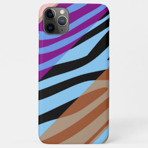 Dierlijke printhut Zebra Retro kleurig patroon 7 Case-Mate iPhone Case