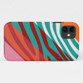 Dierlijke printhut Zebra Retro kleurig patroon 8 Case-Mate iPhone Case (Achterkant (horizontaal))