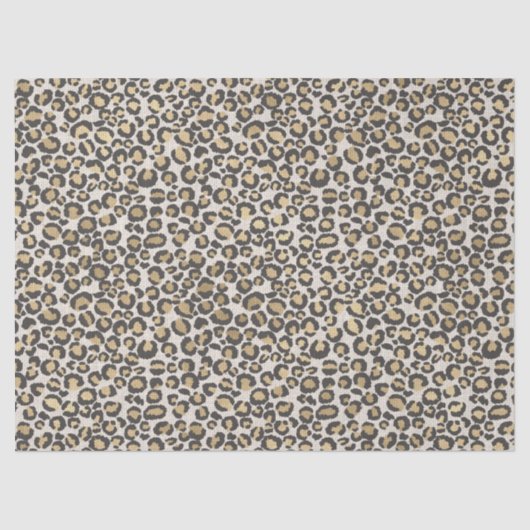 Dierlijke printluipaarden Neutrals Chic gift Tissuepapier (Voorkant)
