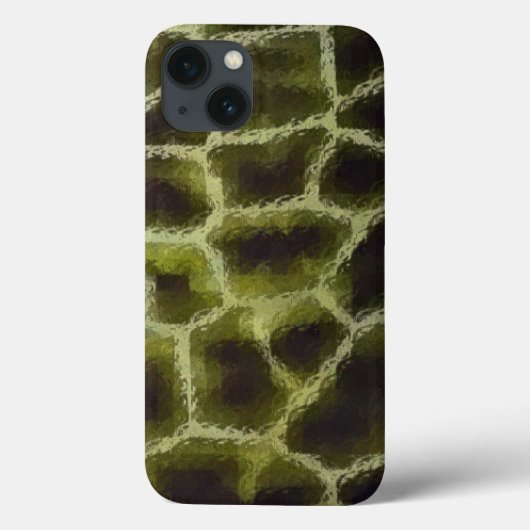 Dierlijke printolive Groen Case-Mate iPhone Case (Achterkant)