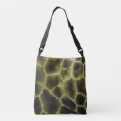 Dierlijke printolive Groen Crossbody Tas (Achterkant)