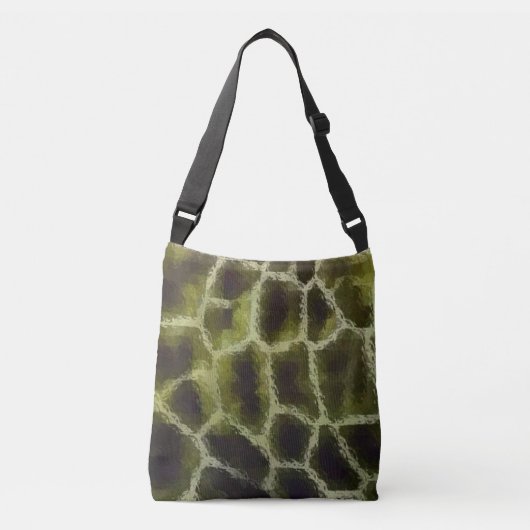 Dierlijke printolive Groen Crossbody Tas (Voorkant)