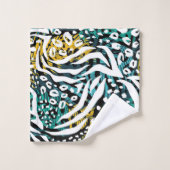 Dierlijke printpatronen bad handdoek (Wasdoekje)
