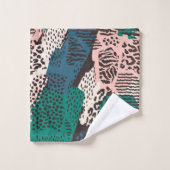 Dierlijke printpatronen bad handdoek (Wasdoekje)
